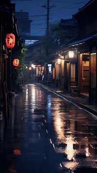 Edo city street alley road.