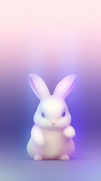 Blurred gradient purple Bunny animal mammal bunny.