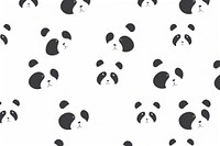 Panda cute pattern mammal animal.