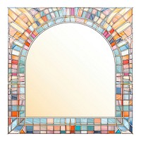 Arch art nouveau with heart architecture backgrounds mosaic.