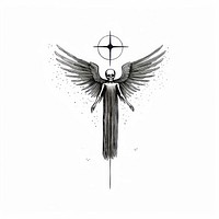 Drawing symbol sketch angel.