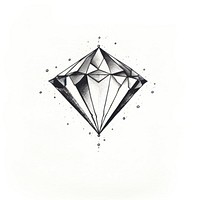 Diamond jewelry drawing line.