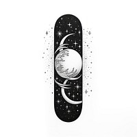 Skateboard drawing black snowboarding.