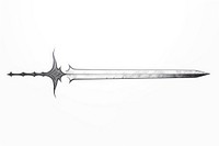 A long sword weapon dagger blade.