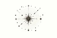 Astrology drawing line white background.