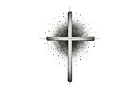 Cross drawing symbol cross.