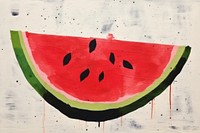 Watermelon fruit food art.
