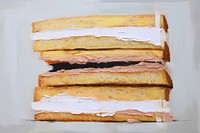 Sandwich food art freshness.