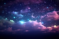 Neon light sky backgrounds astronomy.