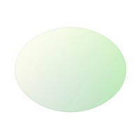 Oval shape gradient green oval white background.