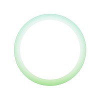 Ring shape gradient green white background abstract.