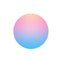 Sun gradient sphere shape pink.