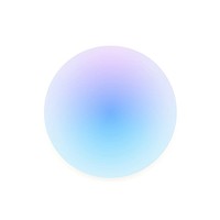 Sun gradient sphere shape blue.