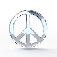 Peace Sign symbol wheel white background.
