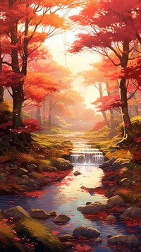 Autumn landscape outdoors scenery.