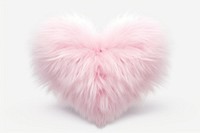 Heart fur softness textile.