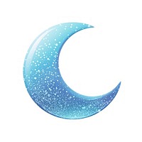 Blue moon icon astronomy night shape.