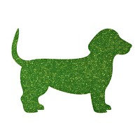 Green dog icon animal mammal hound.