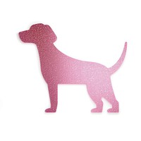Pink dog icon animal mammal pet.
