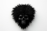 Skull portrait black mask.