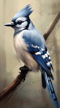 Blue jay animal bird woodpecker.