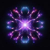 Supernova light fireworks purple.