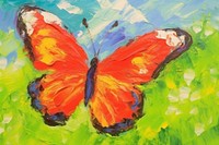Butterfly background butterfly painting animal.