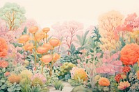 Garden backgrounds outdoors painting.