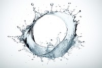 Water splash circle shape refreshment.