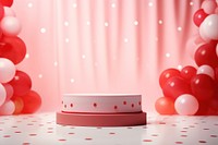 Polka dots background party cake celebration.