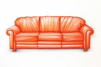 Sofa furniture drawing sketch.
