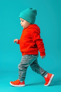 Young fashion baby walking footwear portrait child.