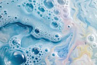 Soap foam backgrounds blue painting.