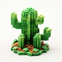 Cactus bricks toy plant green art.