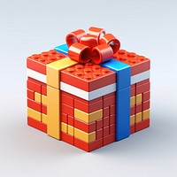 Gift box bricks toy celebration anniversary container.