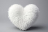 Heart white fur softness.