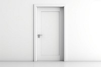 Minimal door white architecture protection.