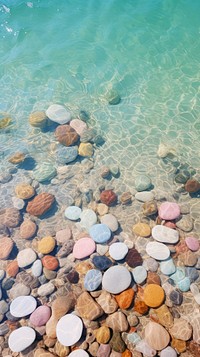Pastel beach rocks outdoors pebble nature.