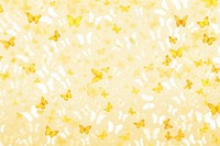 Yellow pastel butterflies backgrounds confetti paper.