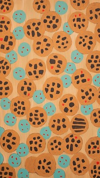 Pattern backgrounds cookie anthropomorphic.