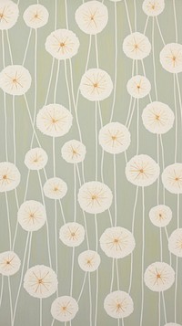White Allium flower blooms pattern backgrounds wallpaper.