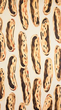 Eclairs backgrounds painting pattern.