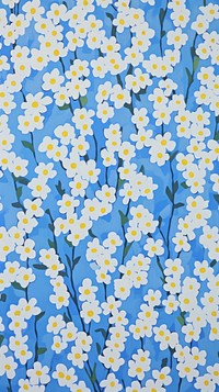 Forget me not flowers pattern backgrounds wallpaper.