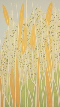 Grasses painting backgrounds pattern.