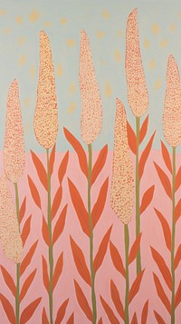 Pampas flowers pattern backgrounds painting.