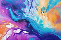 Rainbow pastel color art abstract painting.
