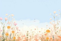 Aesthetic summer meadow background backgrounds outdoors flower.