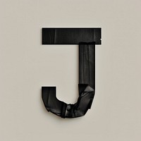 Tape letters J black electronics simplicity.
