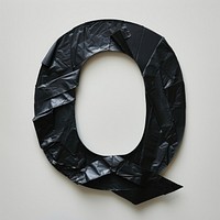 Tape letters Q black art circle.