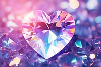Holographic heart background backgrounds gemstone jewelry.